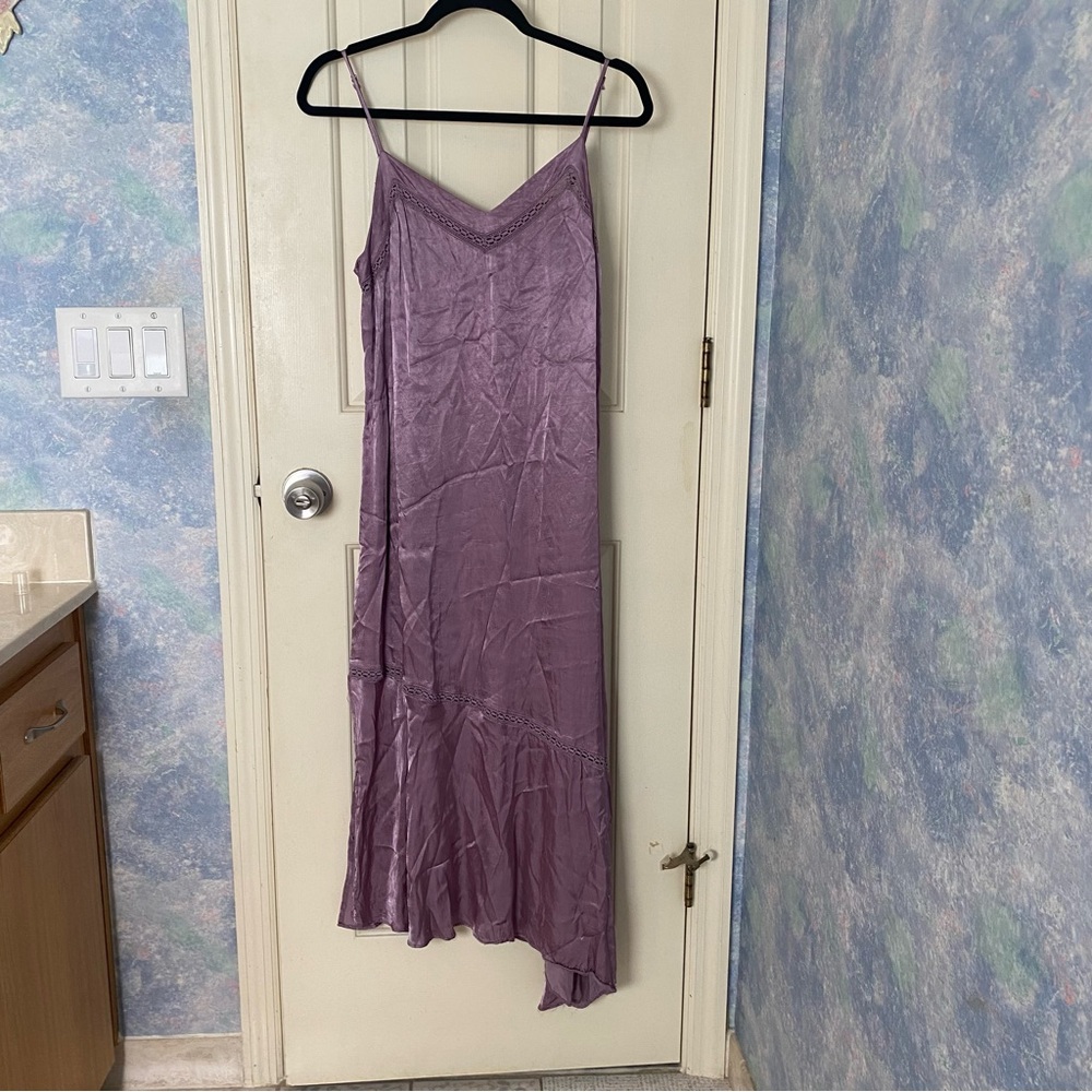 Silky Asymmetrical Midi Dress